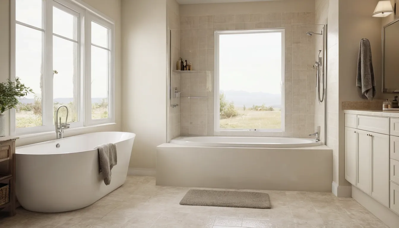 A bright, accessible bathroom with a walk-in tub in a home near Frisco